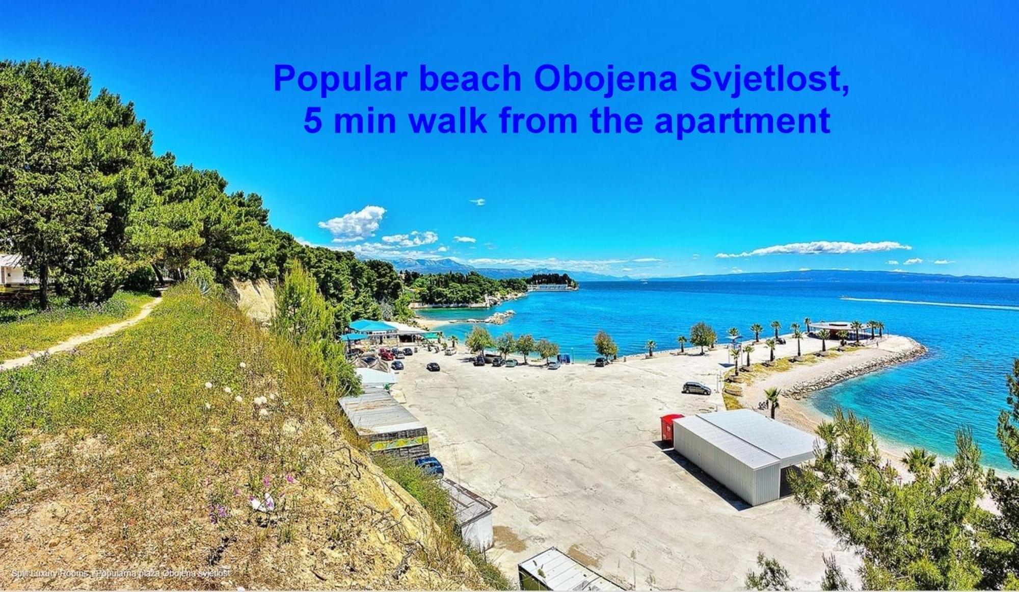 Beachfront Apartment Drazen, With Garden And Parking Split Eksteriør billede
